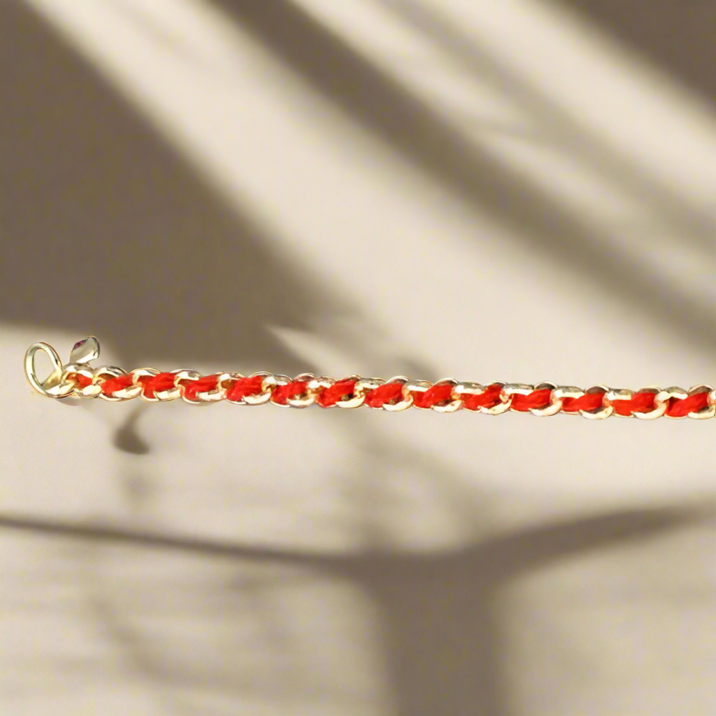 Tomb of kever Rachel red string silver bracelet for protection Bethlehem