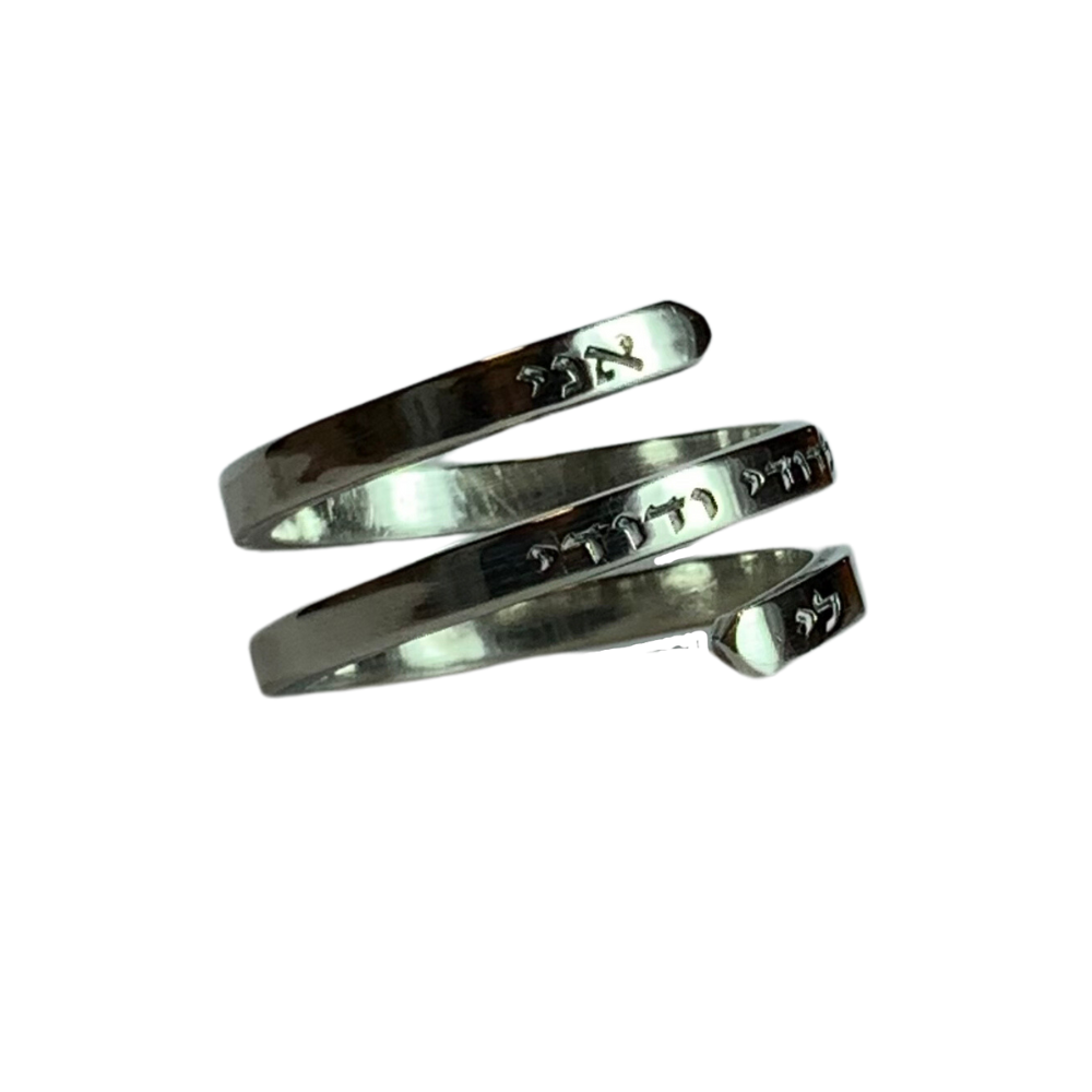Customized Ring With Quote Silver Ring