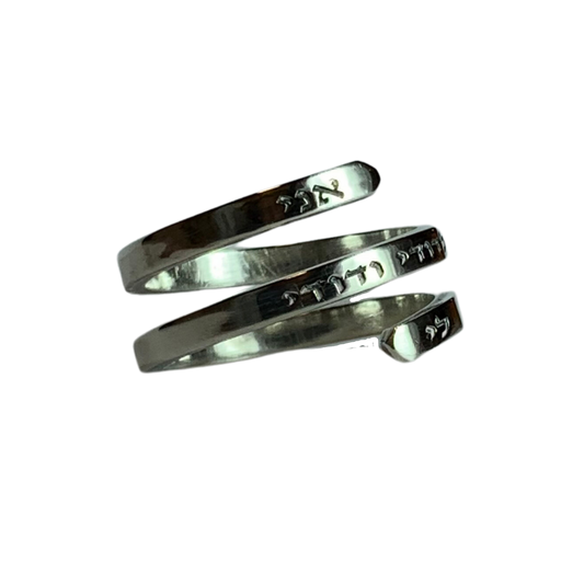 Customized Ring With Quote Silver Ring
